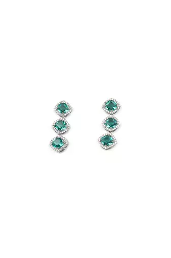crystalgreen cz-ad subtle necklace set