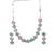 Multicoloe cz-ad subtle necklace set