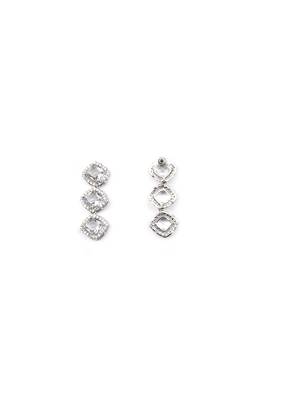 White cz-ad subtle necklace set 5