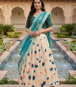 Embroadery Work Printed SemiStitched Lehenga choli