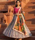 Embroadery Work Printed SemiStitched Lehenga choli