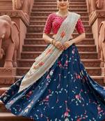 Embroadery Work Printed SemiStitched Lehenga choli