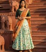 Embroadery Work Printed SemiStitched Lehenga choli