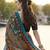 Rainbow Print Satin Semi Stitched Lehenga Choli & Unstitched Blouse With Dupatta