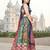 Gadhwal Print Satin Semi Stitched Lehenga Choli & Unstitched Blouse With Dupatta