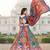 Gadhwal Print Satin Semi Stitched Lehenga Choli & Unstitched Blouse With Dupatta