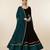 Black velvet embroidered anarkali set