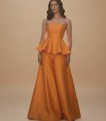 Orange satin co-ord set