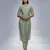 Green chanderi plain kurta set
