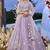 Lilac Net embroidered Lehenga Choli with dupatta