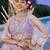 Lilac Net embroidered Lehenga Choli with dupatta