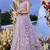 Lilac Net embroidered Lehenga Choli with dupatta