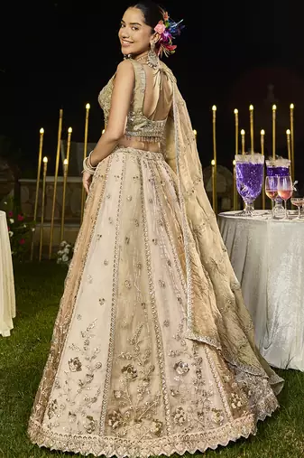 Champagne Gold Designer Lehenga