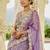 Purple Sequin & Mirror embroidered Lehenga Set with dupatta