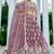 Lavender Net embroidered Lehenga Choli with dupatta