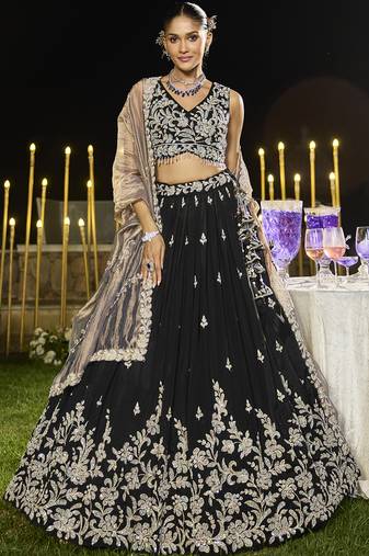 Black Lehenga Choli Set