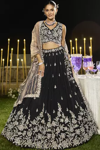Black Lehenga Choli Set