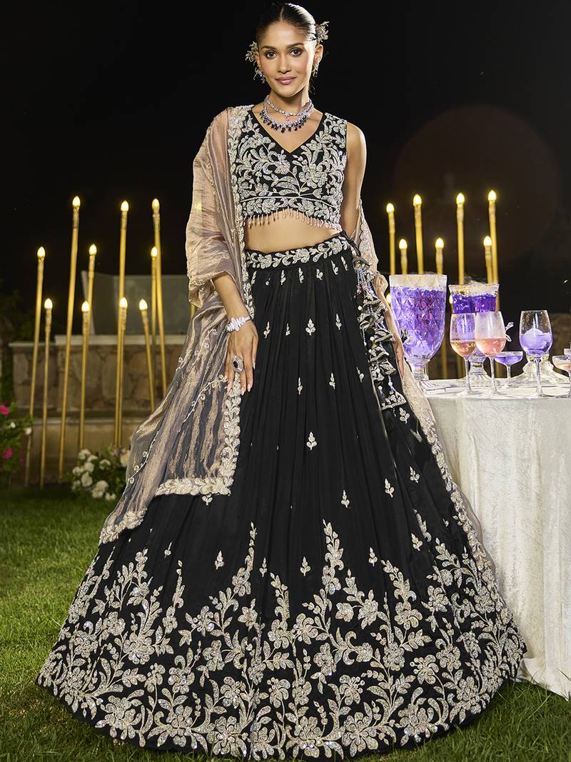 Black Lehenga Choli Set