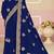 Navy blue sequin embroidered work georgette designer saree for women