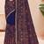 Navy blue kashmiri resham embroidery work georgette saree for women