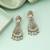 White color american diamond earrings