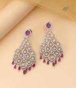 Rani color american diamond earrings