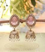 Pink color fashion earrings