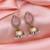 Pink color fashion earrings