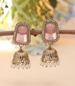 Pink color fashion earrings