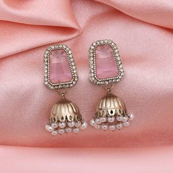 Pink color fashion earrings 2