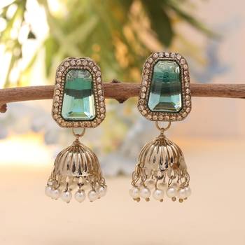 Rama green color fashion earrings 1
