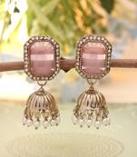 Pink color fashion earrings
