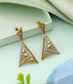 Yellow color fashion earrings