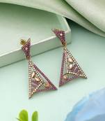 Purple color fashion earrings