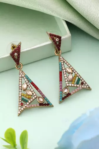 Multi color fashion earrings