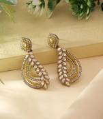 Yellow color fashion earrings