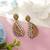 Yellow color fashion earrings