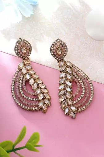 Pink color fashion earrings