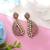 Pink color fashion earrings