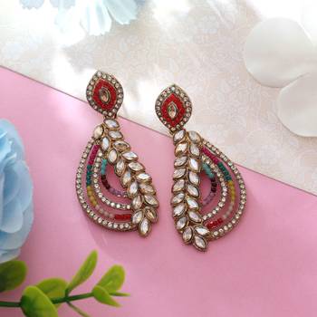 Multi color fashion earrings 2