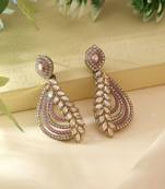 Purple color fashion earrings