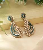 Turquoise blue color fashion earrings