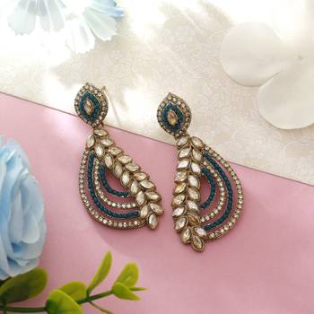 Turquoise blue color fashion earrings 2