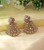 Purple color fashion earrings