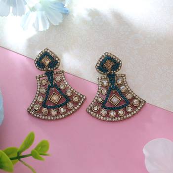 Turquoise blue color fashion earrings 2
