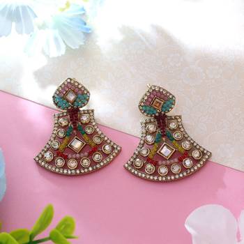 Multi color fashion earrings 2