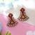 Red color fashion earrings