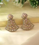Pink color fashion earrings