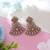Pink color fashion earrings