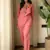 Floral embroidered round neck  cotton co-ord set